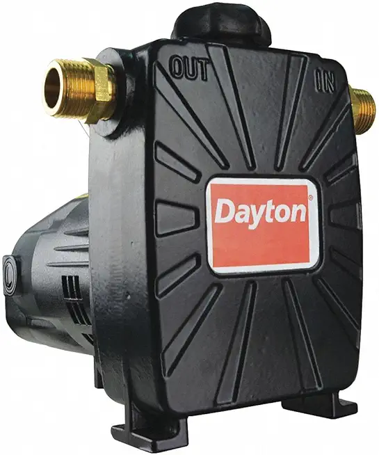 Pompe De Transfert Dayton 1/10 HP - 115V - Débit 1.6 GPM - Raccord 3/8" ID / 3/4" OD - Neuf