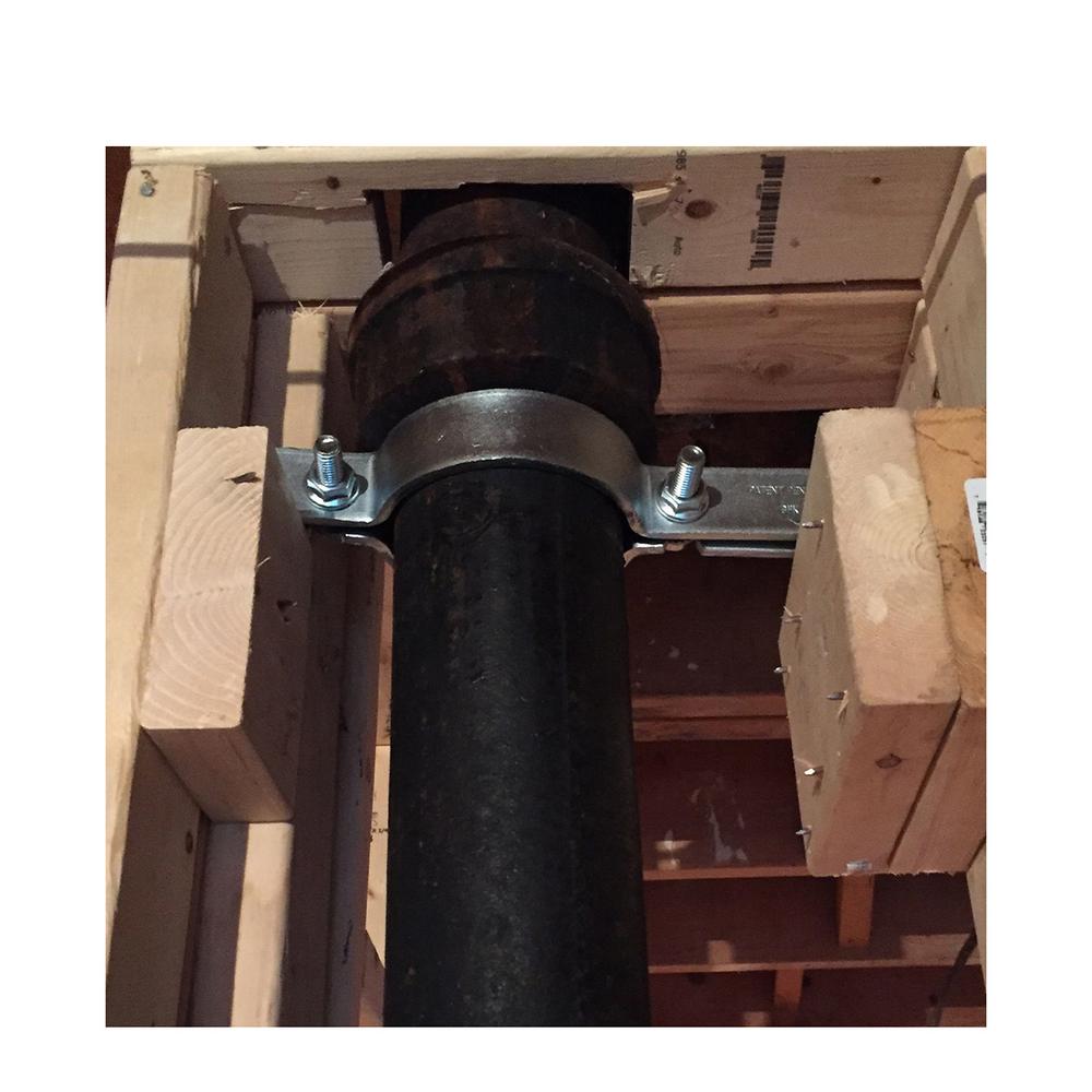 Highcraft 10 in. Riser Clamp in Electro Galvanized Steel (5-Pack ...