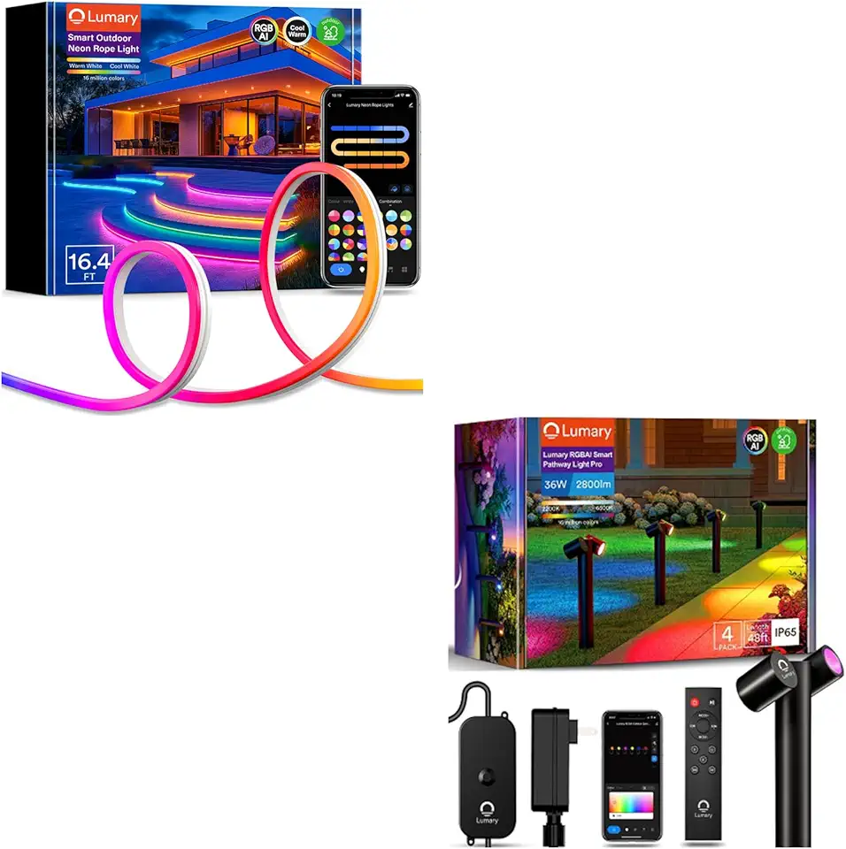 Lumary Smart Pathway Lights Pro 700LM LED Neon Rope Lights - Arizona Outlet