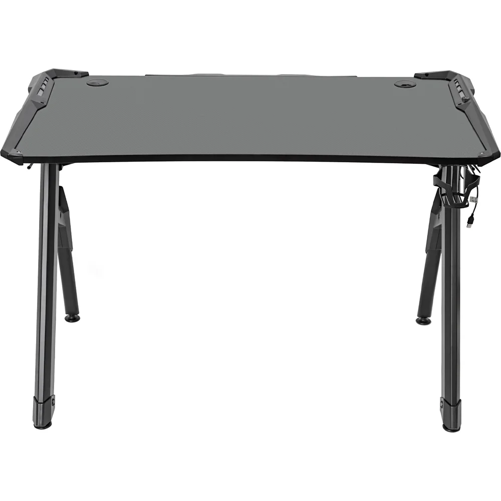 Deco Gear Curved LED Computer Gaming/Office Desk, Waterproof Carbon ...