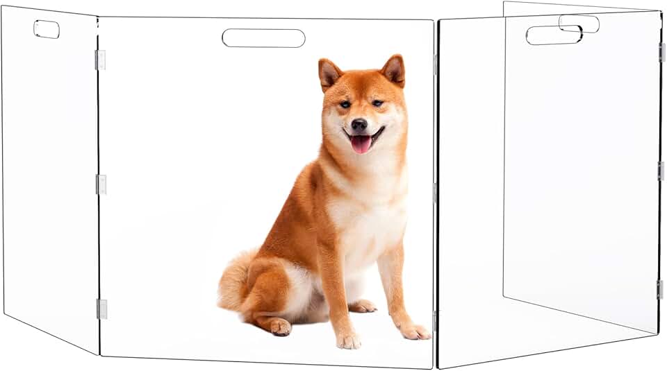 6 Panel Pet Gate | Dog Gate, Foldable & Freestanding
