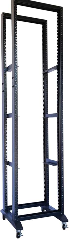 Rising Electronics Open Rack 15U 20U 28U 32U 42U 4 Post Open Frame 19 ...