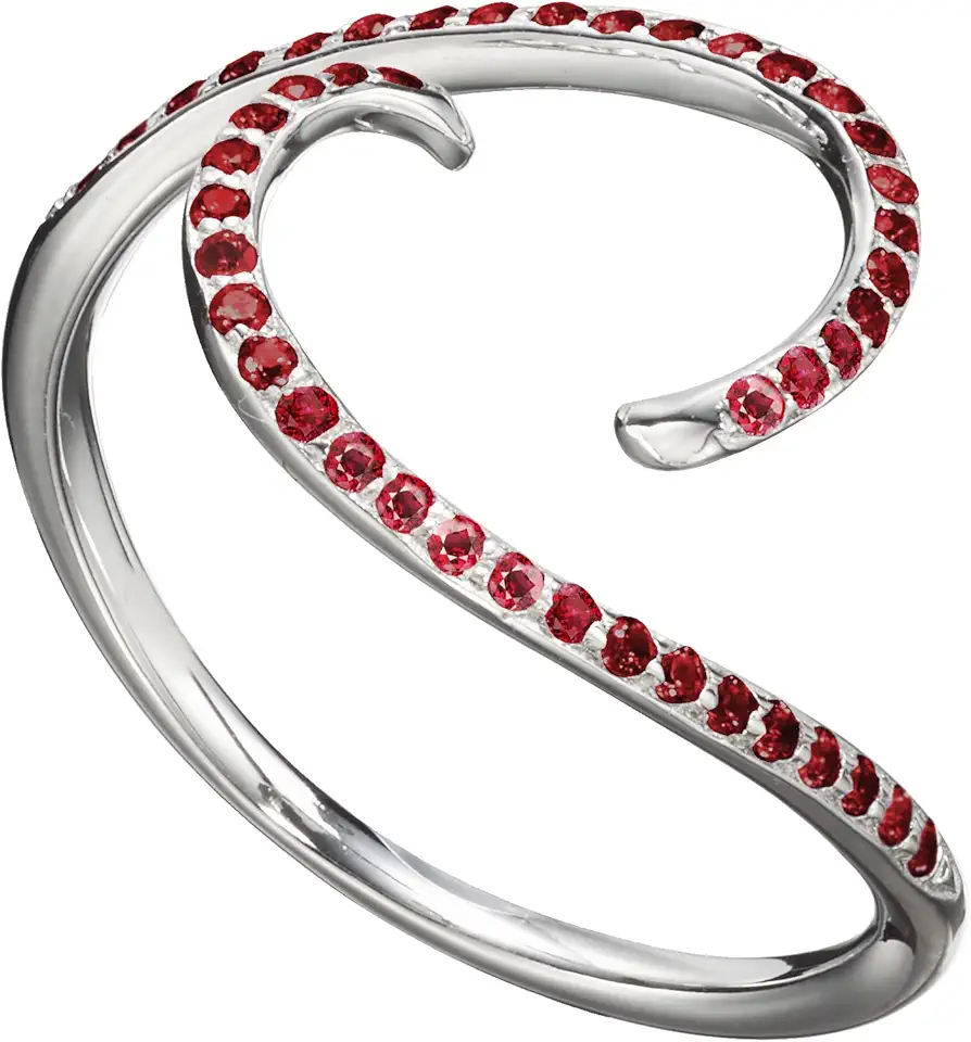 Ruby ring enhancer-Wedding ring guard-Spiral ring wrap-Pave band ...
