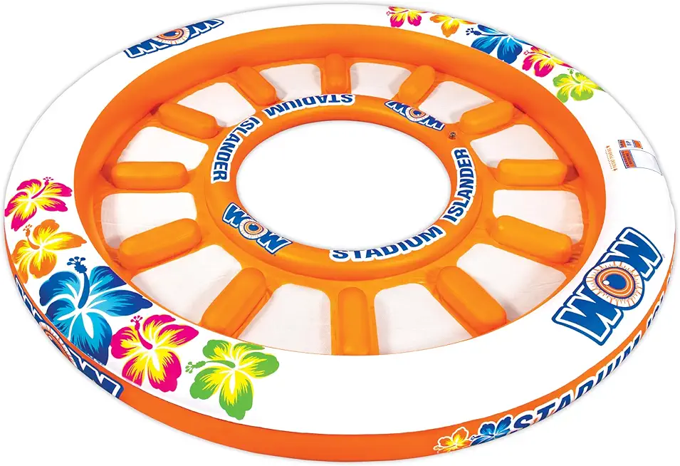 Wow Sports Inflateable Floating Island - Stadium Islander for Up to 12 ...