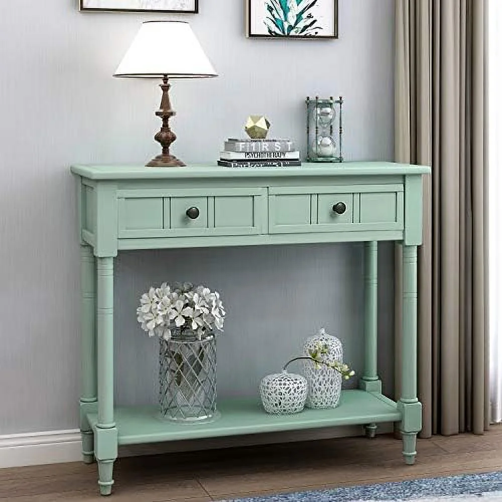 GVJMTKP Small Accent Entryway Console Table with Drawers Narrow Hallway ...