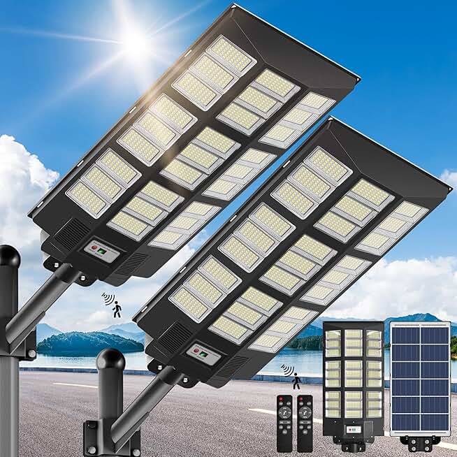 5000w Solar Street Lights Outdoor 7000k Solar Parking Lot Lights