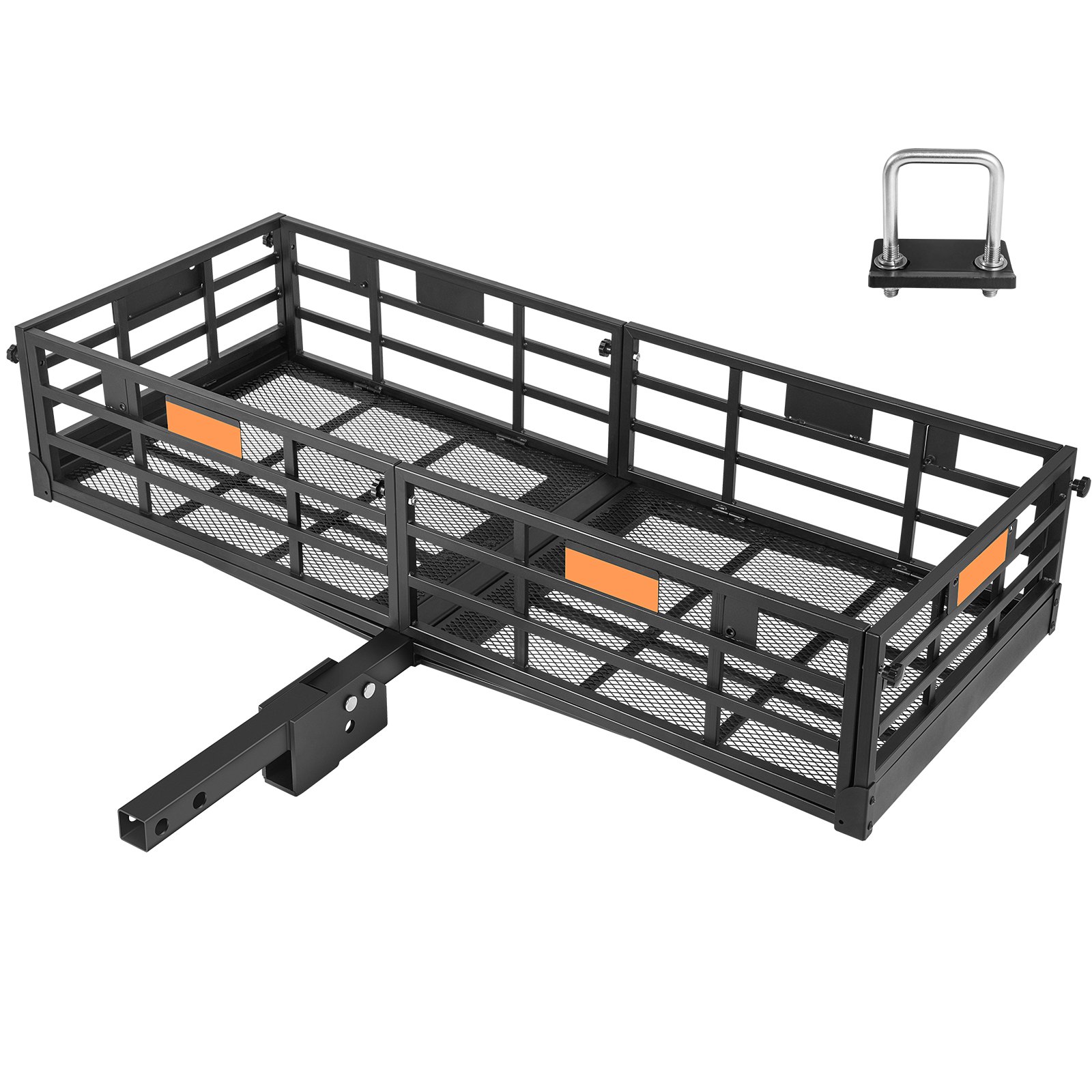 VEVOR Cargo Carrier Hitch Mount Rack Folding Luggage Basket 2