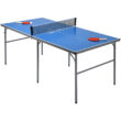 Topbuy Folding Mid-Size Kids Ping-Pong Tennis Table with 1 Net/2 Bats/3 ...