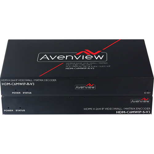 Avenview HDMI-over-IP Matrix Encoder & Decoder Set V3 with Video Wall ...
