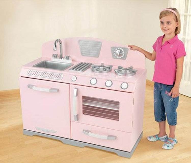 KidKraft Pink Retro Kitchen Stove & Oven Girls Kids Play Set | 53117 - Costco Arizona