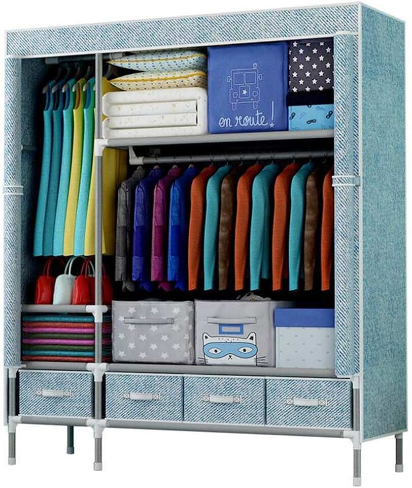 Cloth Wardrobe Clothes Closet, Portable Closet Wardrobe Storage Closet ...