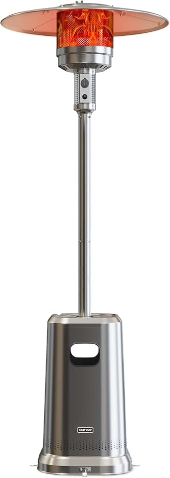 EAST OAK 50,000 BTU Patio Heater for Outdoor Use With Double-Layer ...