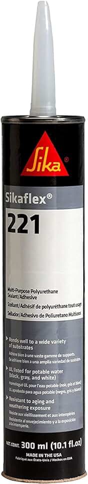 Sikaflex-221 White Adhesive And Sealant – 10.1 Oz Tubes (3-Pack) 017-90891