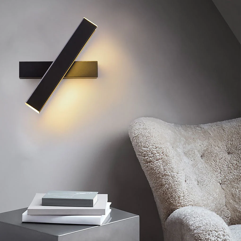 Nordic Minimalist 360° Rotatable LED Wall Lamp for Bedside Corridor Aisle