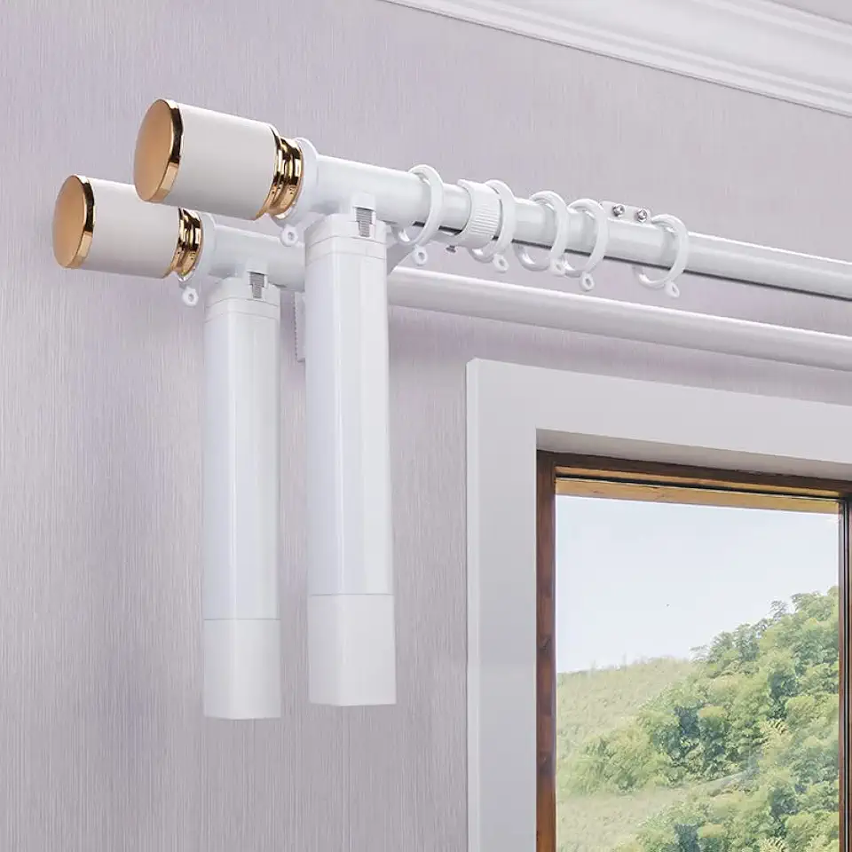 Mini Double Rods ZSHINE Electric Double Rods Customized Length(39-178 inches) Smart TUYA ...