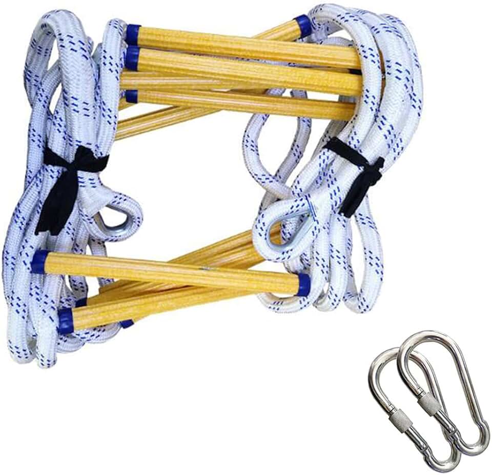 Fire Escape Ladder, Rope Ladder Fire Escape Ladder Wear-Resistant Resin ...