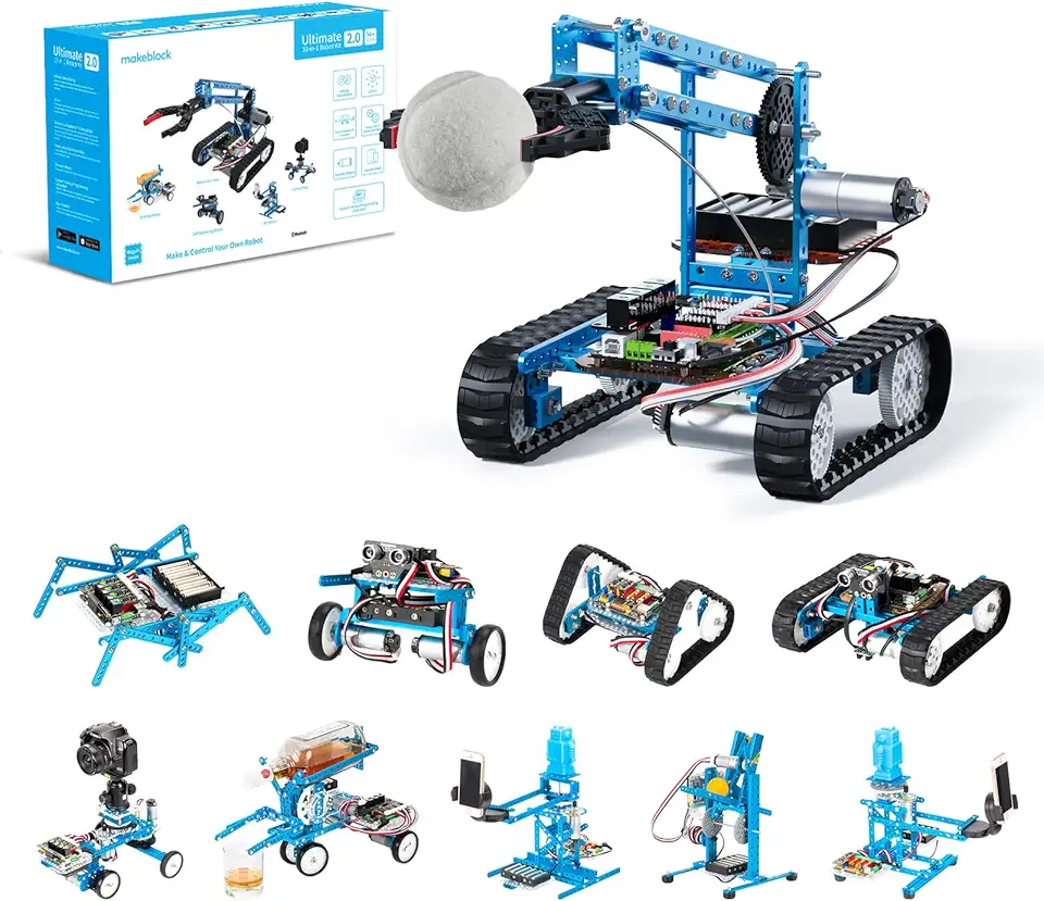 Makeblock mBot Ultimate 10 in 1 Robot Building Toys, Robotics Kit App ...