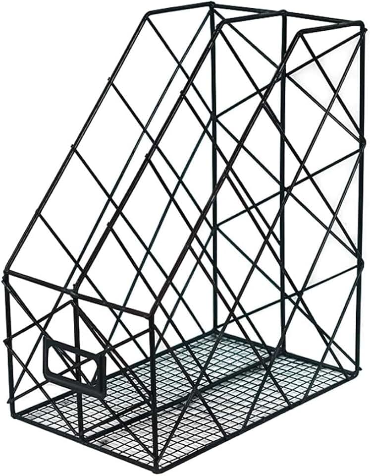 Iron Rack Folder Iron Work Desk, Bookshelf, Office Folder Rack, Desktop Storage ...