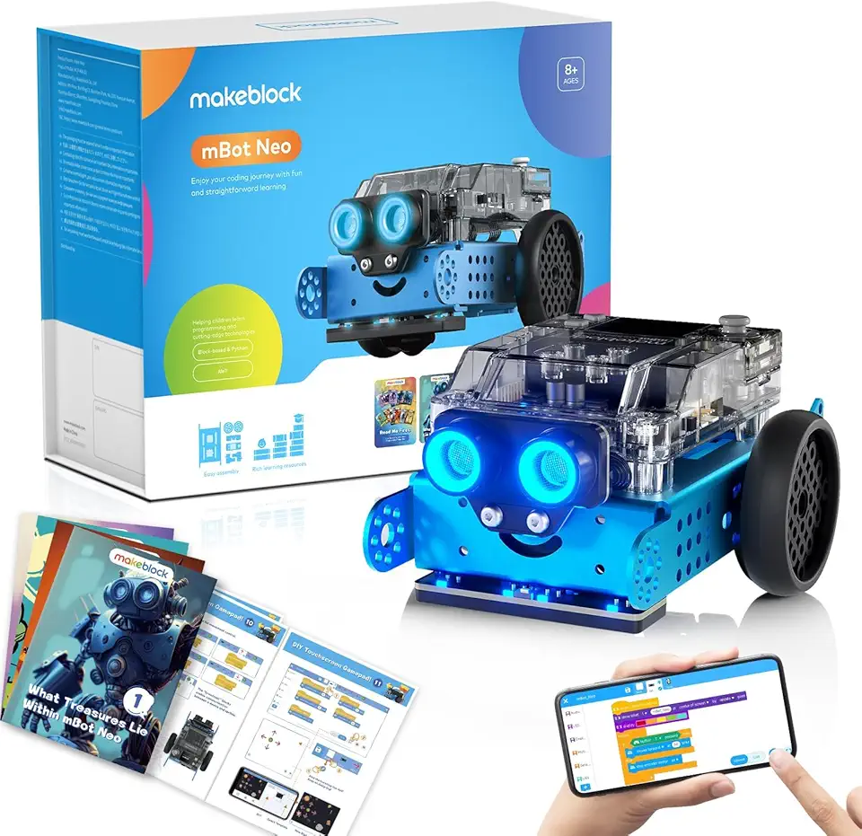 Makeblock mBot Neo Coding Robot for Kids, AI Learning Robot Support ...