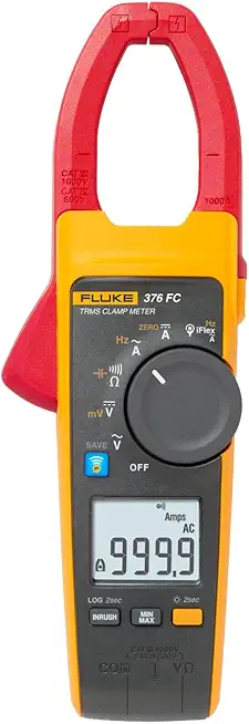 Fluke 376FC AC/DC Clamp Meter with iFlex For Industrial/Commercial ...