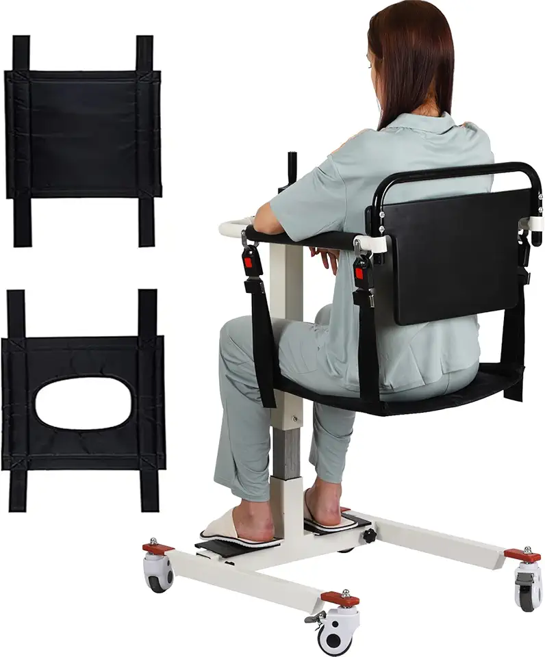 Nixlift Patient Transfer Chair For Home, Wheelchair To Car Lift Aid, Portable With Adjustable Width Base, Bathroom Transport Chair For Elderly Nursing In Kenya | Lift Chairs - View #8