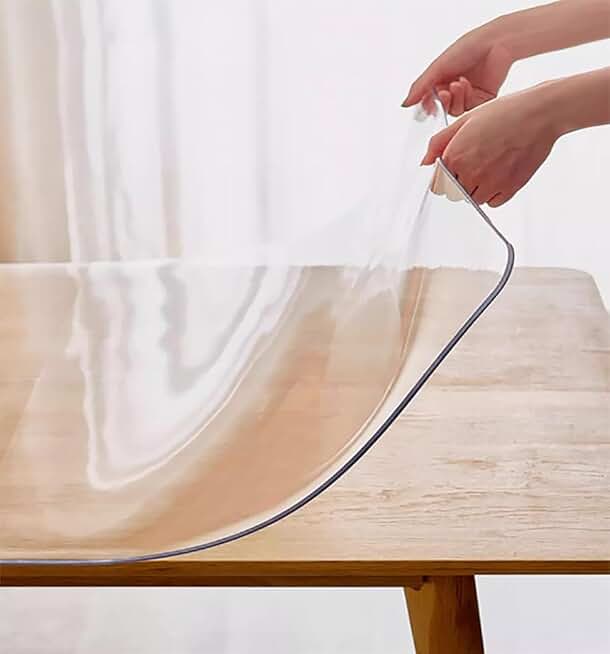 Clear Table Cover Protector, Clear Desk Mat, Clear Table Protector ...