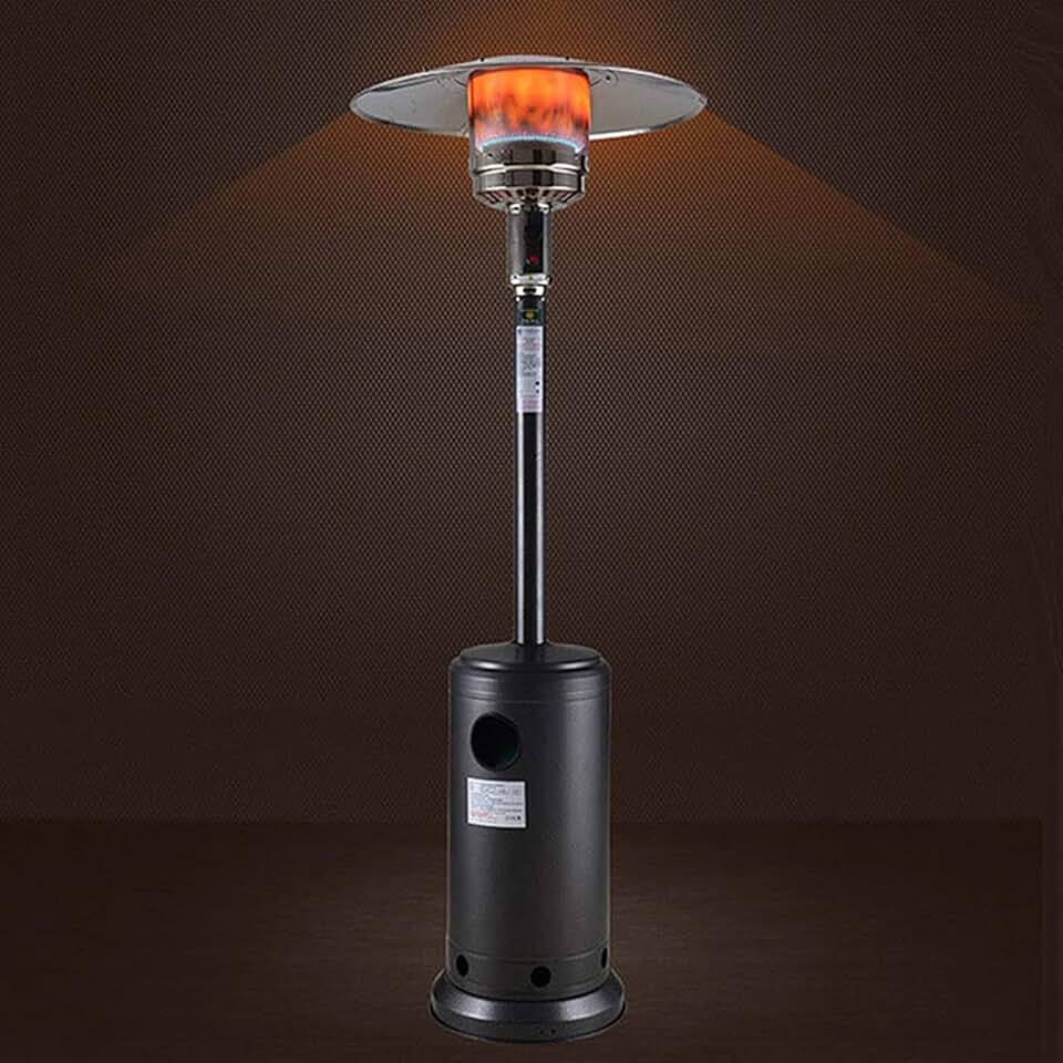Exception 1300W Outdoor Patio Heater, Standing Propane Gas Heater ...