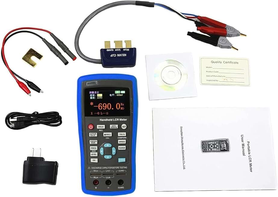 Alligator Chip Test Leads Component LCR Testing Tool Multimeter Tester - View #6