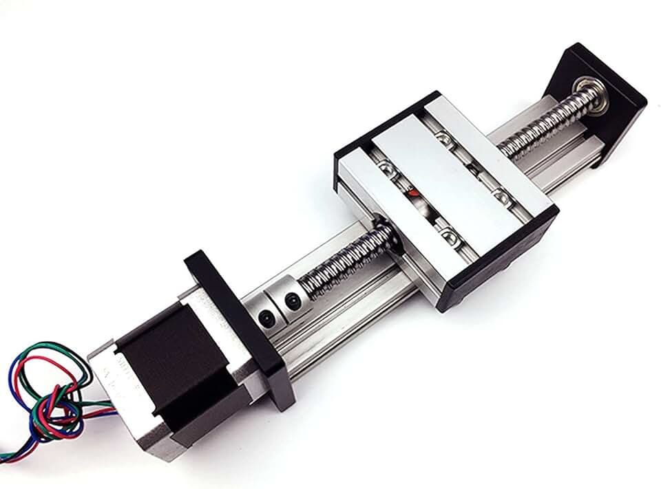 TEN-HIGH 350mm 13.78inch Travel Length, Ball screw linear guide slide ...