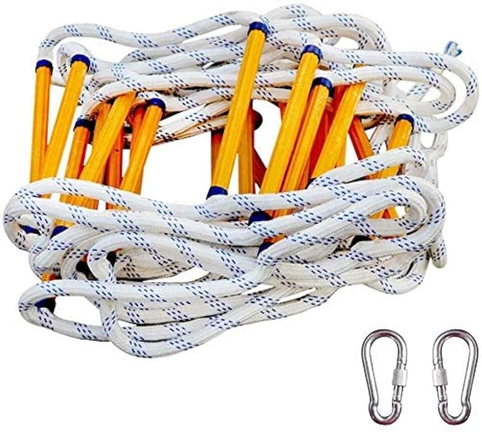 Escape Rope Ladder, Fire Escape Ladder Portable Emergency Escape Ladder ...