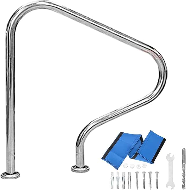 Swimming Pool Safety Hand Rail Pool Safety Handrails Pool Railing Water ...