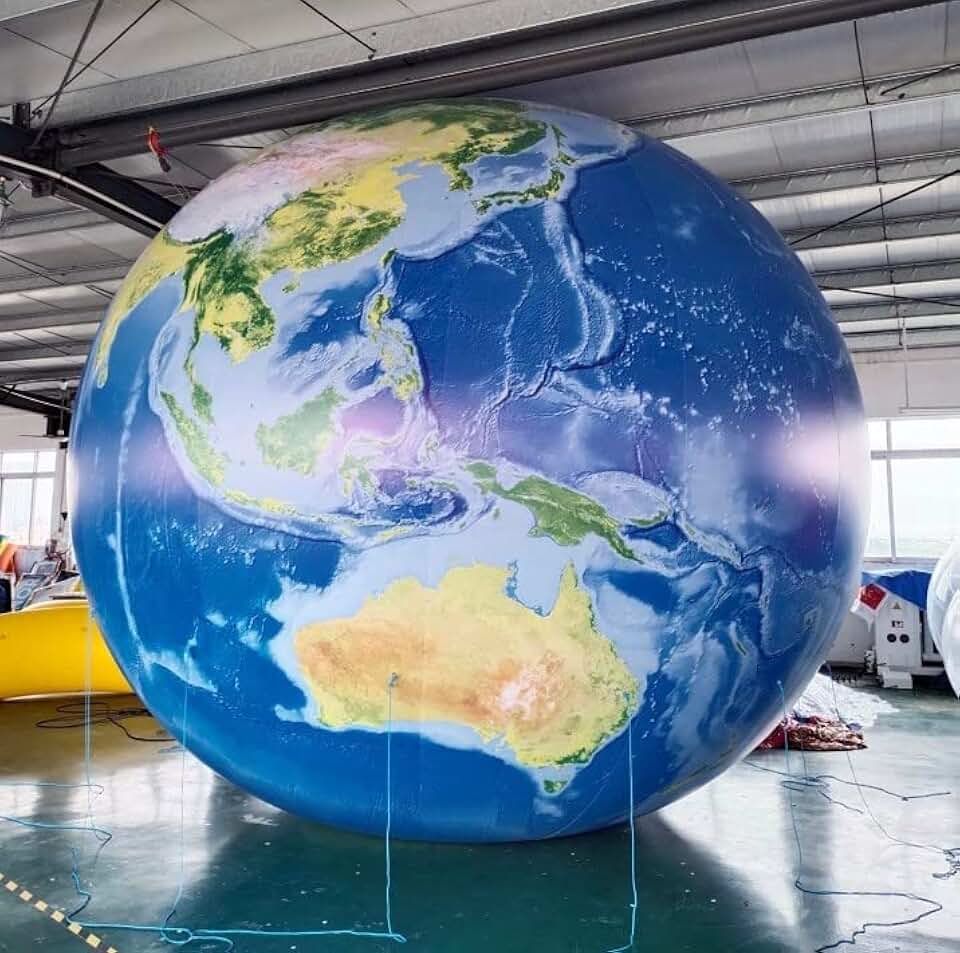 AirAds Supplies 16ft (5M) Giant Inflatable Globe Map World Balloon ...