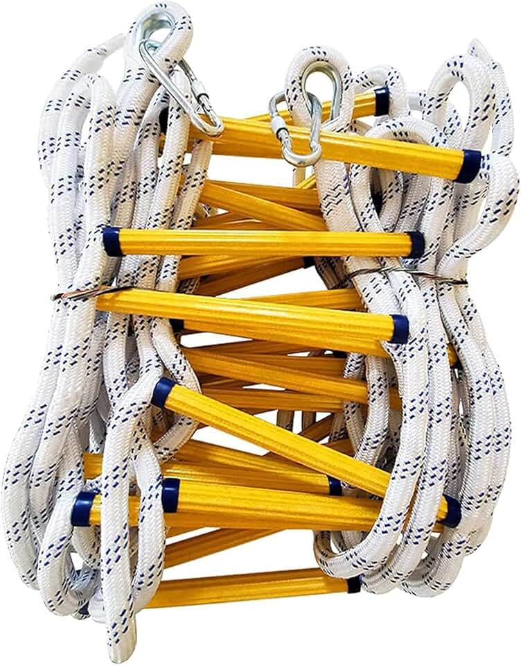 Emergency Fire Escape Ladder Rope Ladder Outdoor Soft Safety Ladder ...