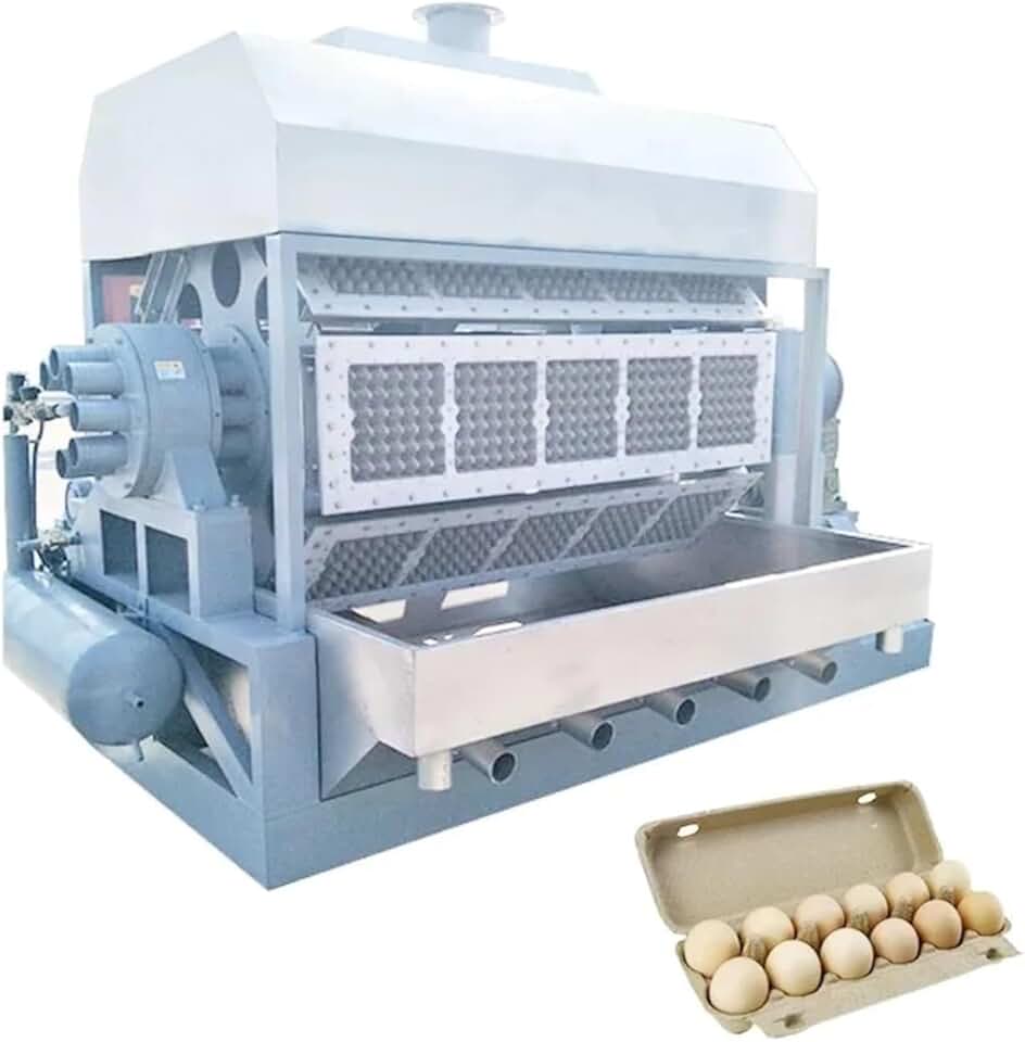 High Speed Egg Tray Making Machine Small Business Waste Paper Recycling ...