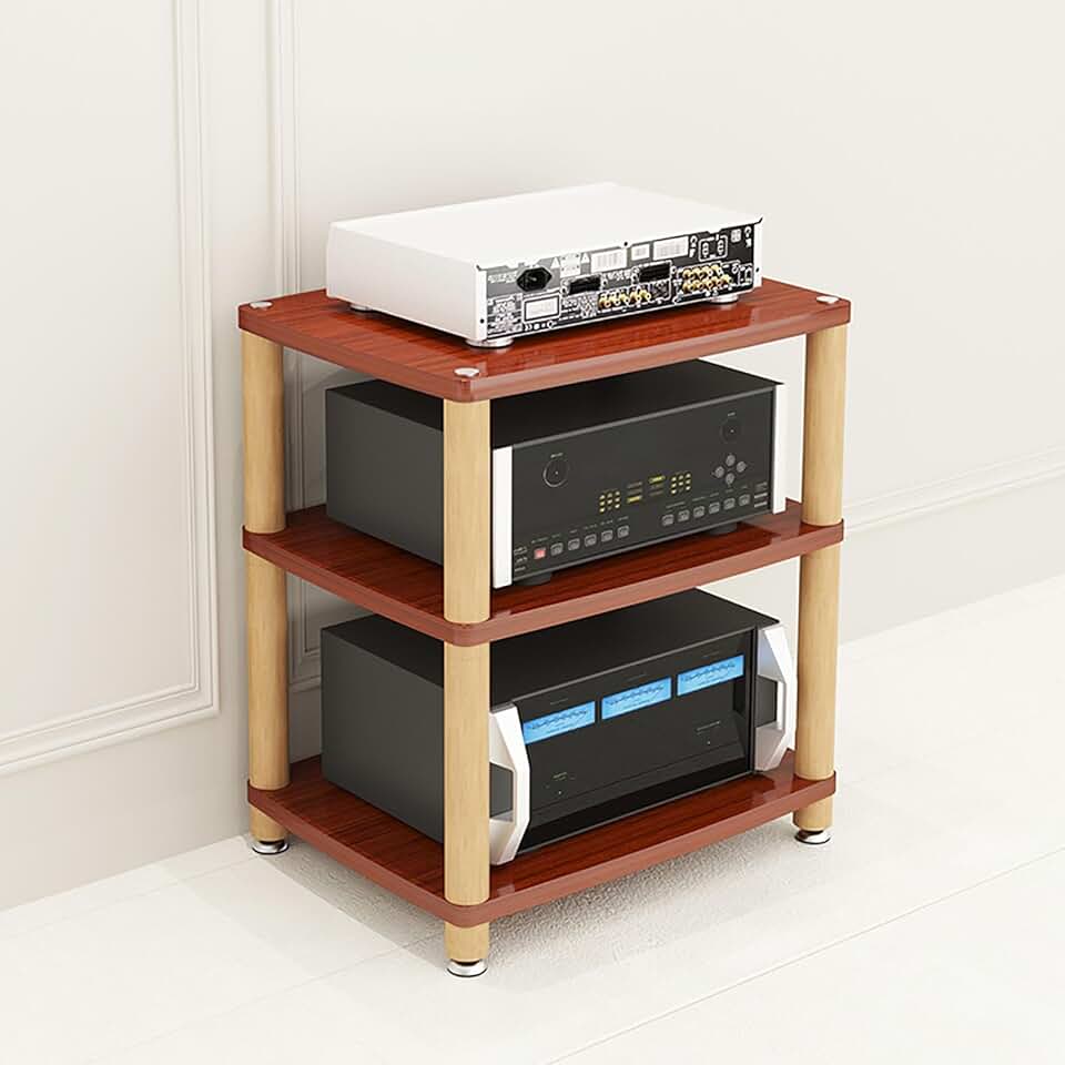 Media Stand,Audio Rack,Floor-Standing Audio Rack,Gaming Shelf,AV Media ...