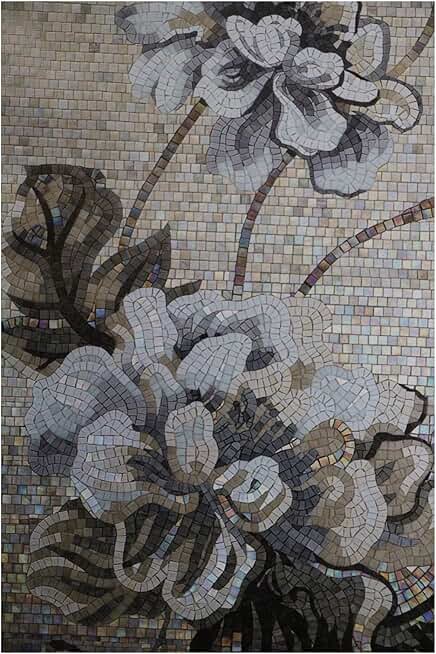 Photo inspiration: Visual Reference: Classic Peonies Mosaic Design Captivating Mosaics Art