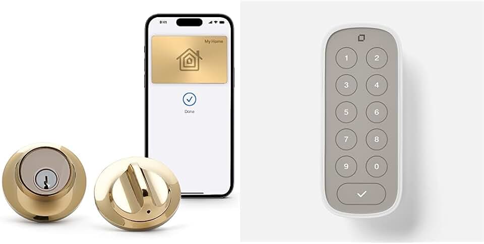 Level Lock+ Smart Lock with Apple Home Keys - Polished Brass + Level ...