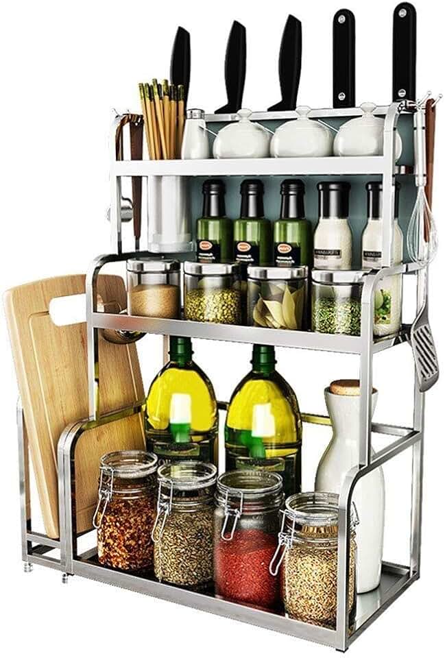 Modern Stainless Steel Kitchen Shelf,Spice Rack Kitchen Shelf Packet ...