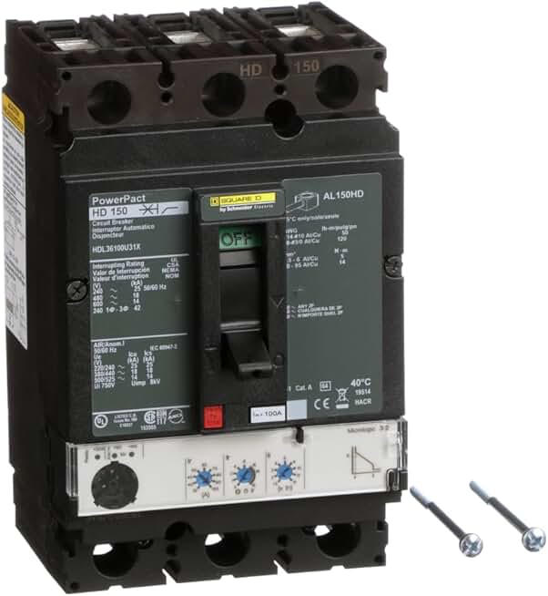 Square D by Schneider Electric HDL36100U31X PowerPacT H Frame Circuit ...