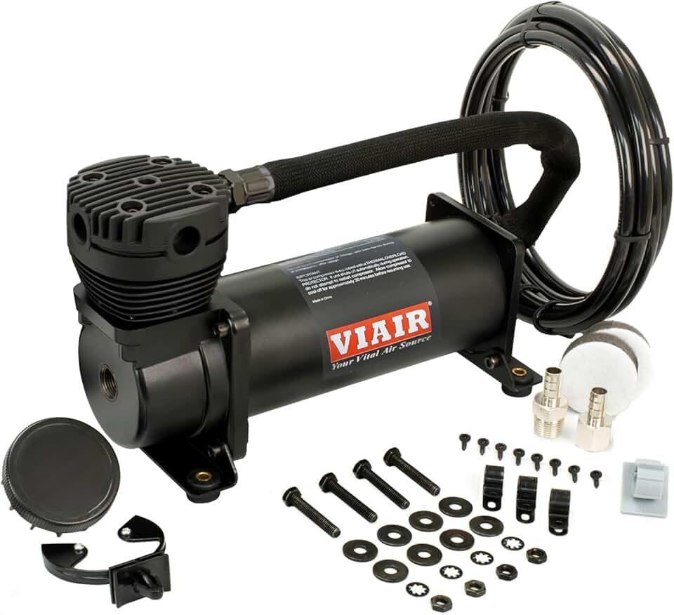 Viair 480C 12-Volt Stealth Black Constant Duty 200 PSI Air Compressor ...