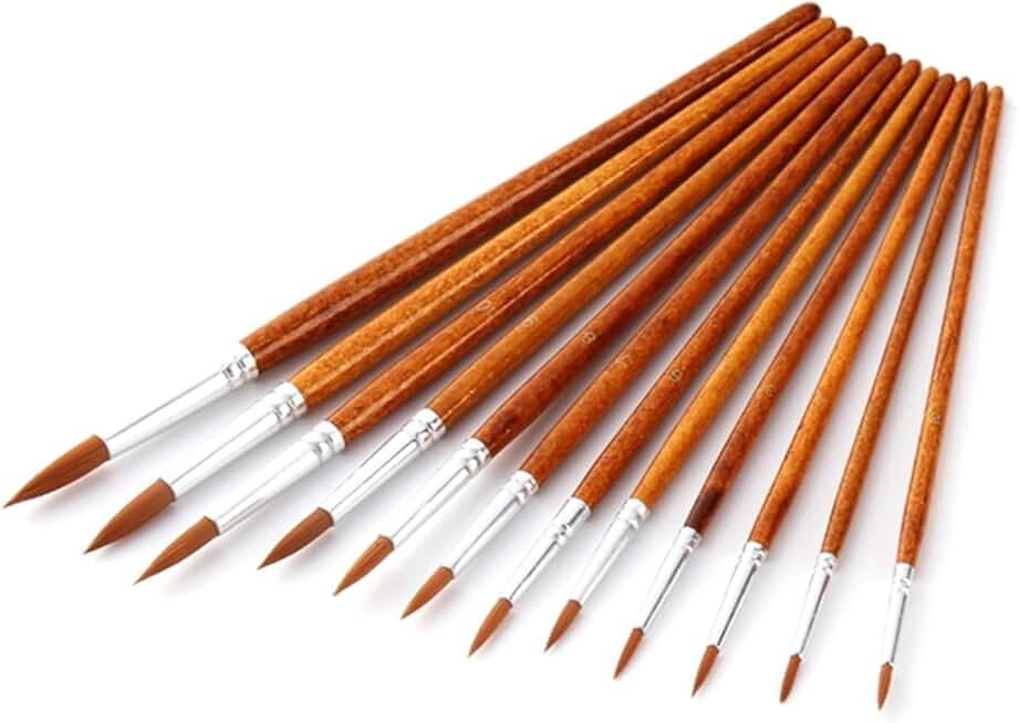 Kit De 5 Pinceaux Pour Peinture (acrylique, Aquarelle, Gouache) - Neuf, Universel