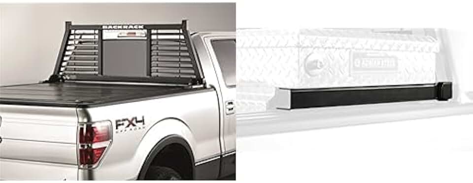 Back Rack Hardware Kit RealTruck Backrack Half-Louvered Rack Frame + Hardware Kit for use w ...