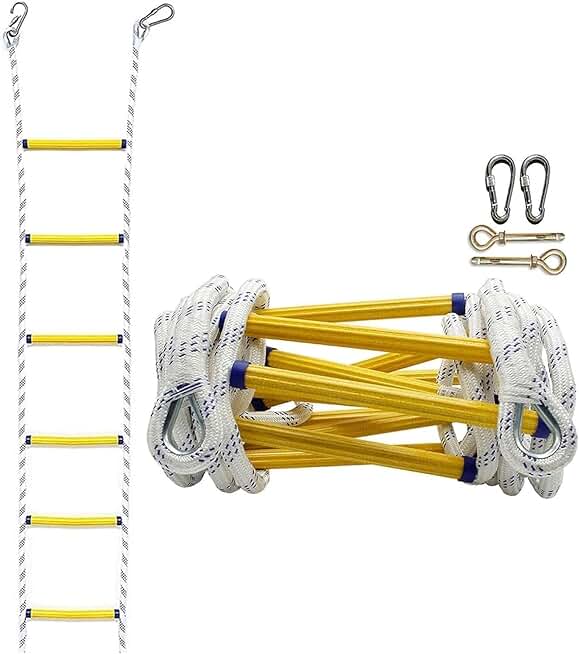 Fire Escape Ladder, Fire Escape Rope Ladder, Rope Ladder Emergency Fire ...