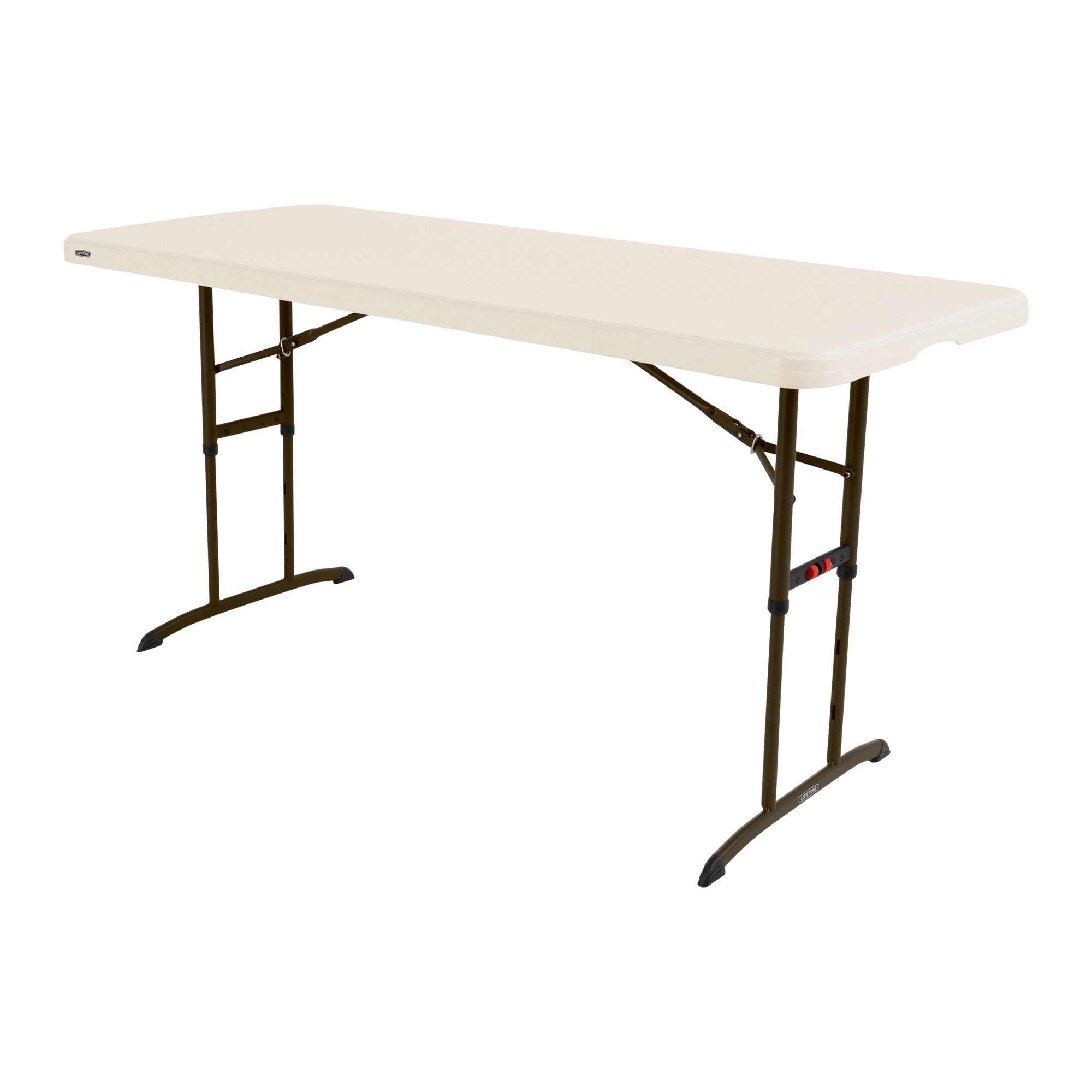 Lifetime 6 Foot Rectangle Adjustable Height Nesting Table, Indoor ...