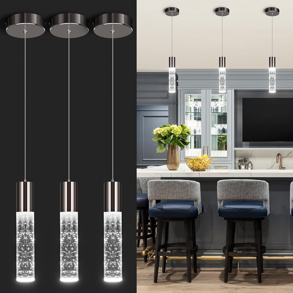 Photo inspiration: Modern Pendant Lights Led Bubble Crystal Kitchen Island Lights Photo Inspiration
