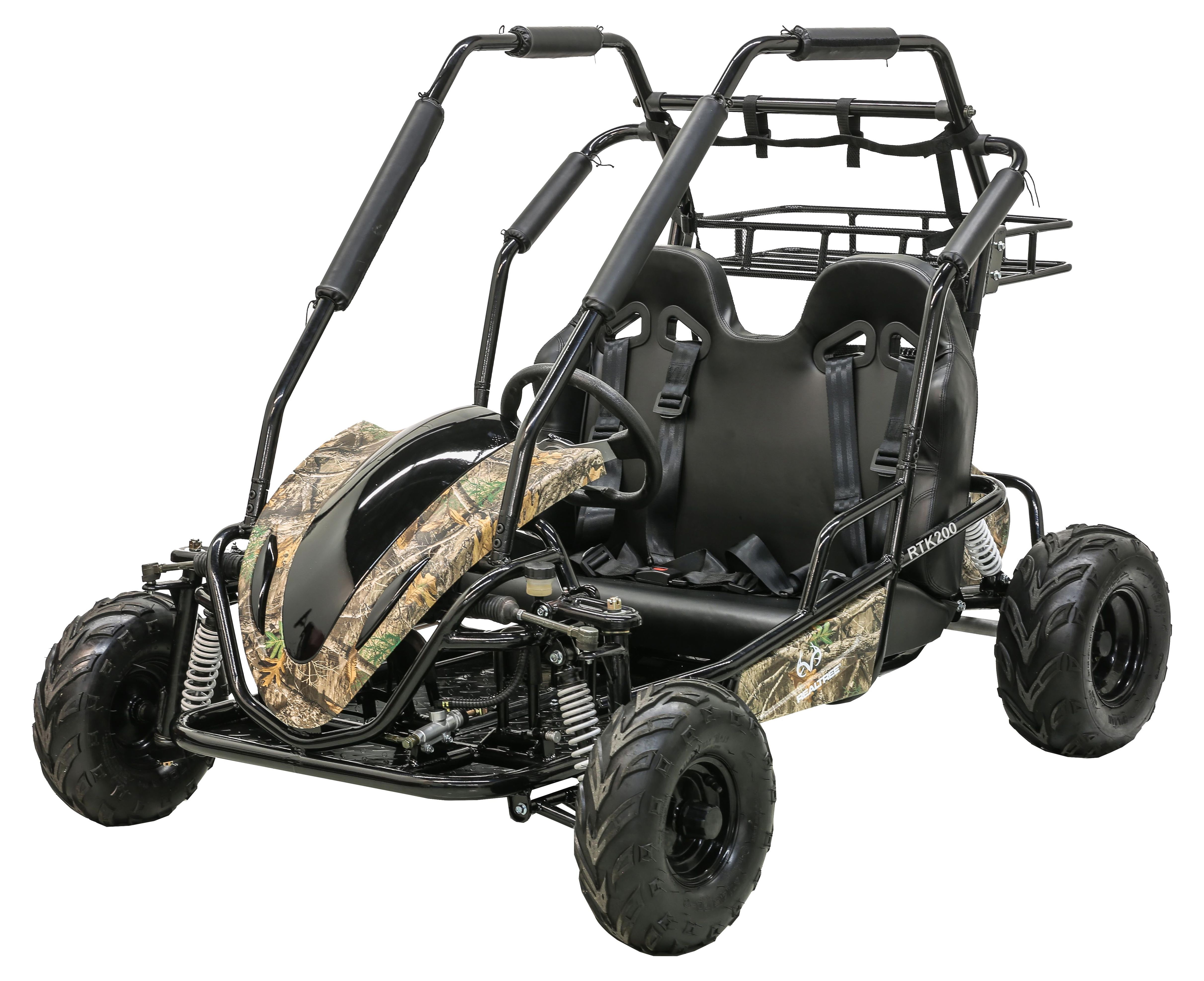 Realtree Rtk196 Realtree RTK196 Gas Powered 196cc Camo Power Ride-On Go Cart ...