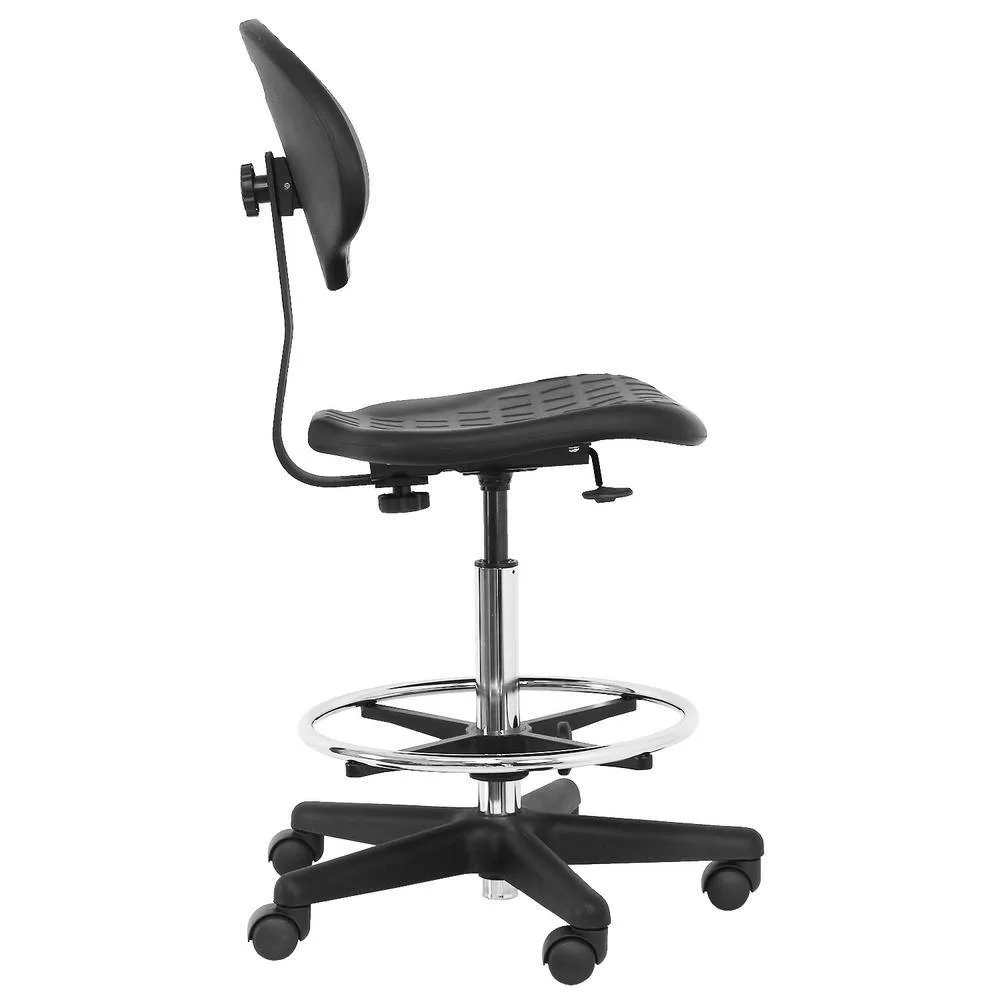 BENCHPRO LNT-UB Deluxe Firm Polyurethane Foam Chair, 18′′ Adjustable Footring, Nylon Base, 21′′-31′′ H. Adjustable, 450 lbs Capacity