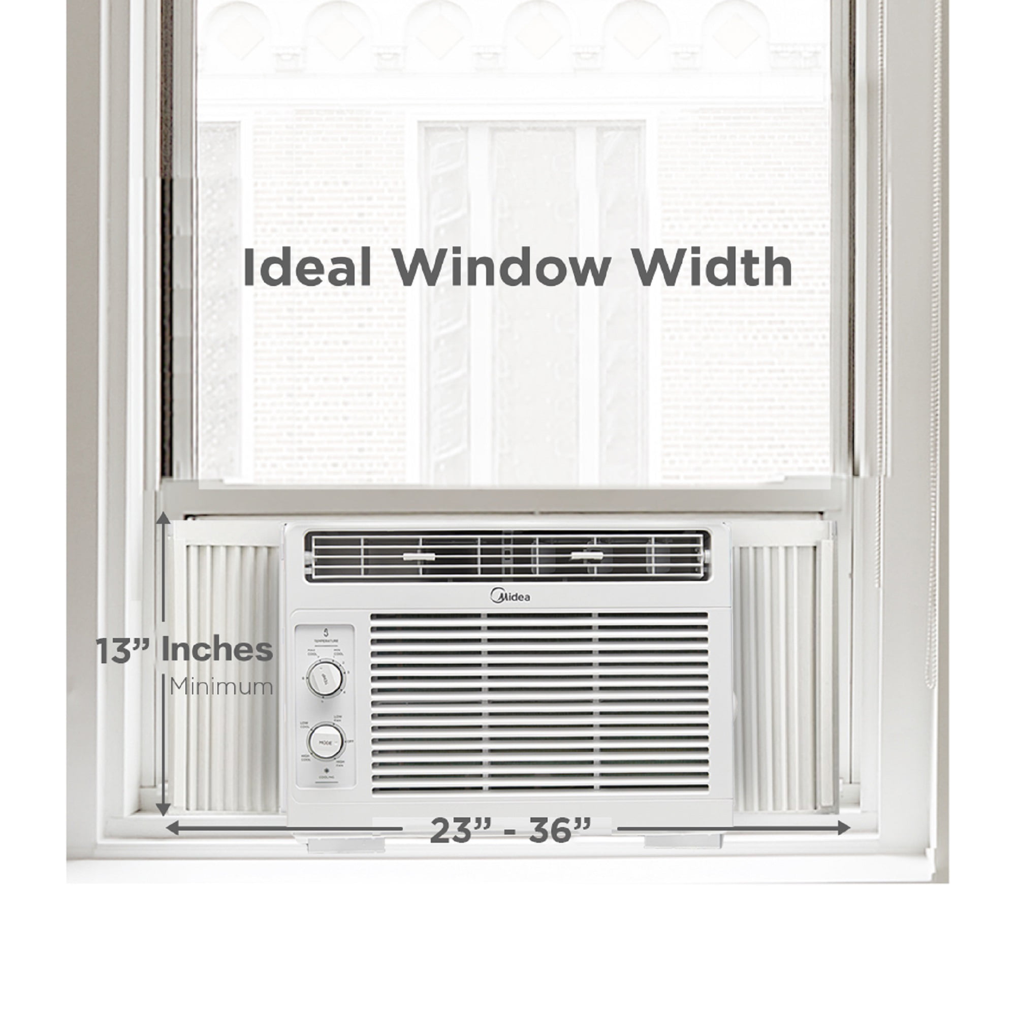Midea 5,000 BTU 115V Mechanical Window Air Conditioner, MAW05M1WWT
