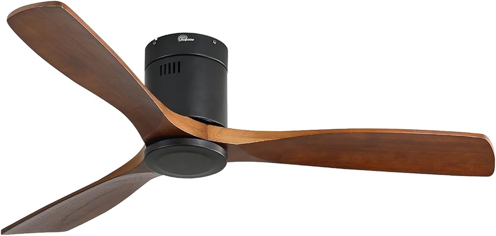 Sofucor 52 Inch Low Profile Ceiling Fan No Light – 3 Wood Blades, Flush Mount, Quiet DC Motor, Remote Control - View #6
