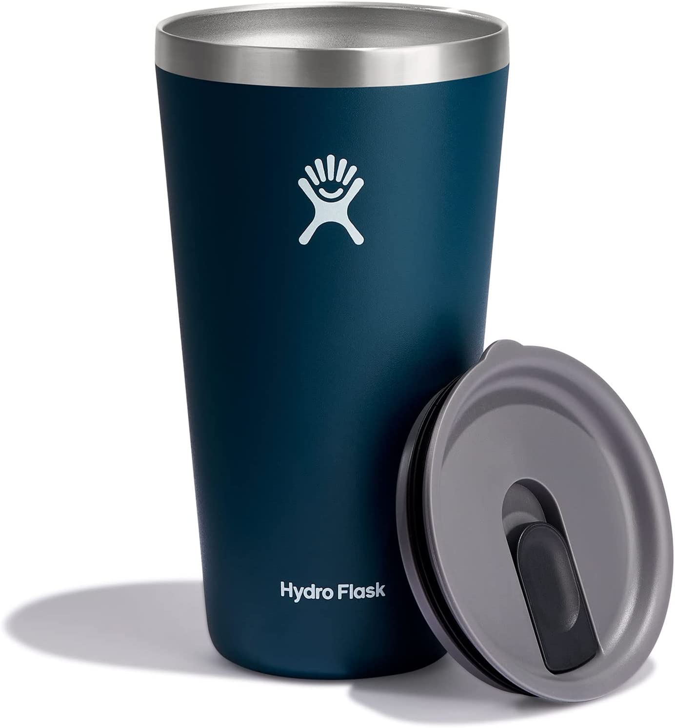 Hydro Flask 28oz All Around Tumbler – Stainless Steel Reusable Insulated Travel Drinking Cup Water Bottle with Lid (Indigo)